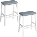 HOOBRO Bar Stools, PU Leather Upholstered Breakfast Stools, Easy Assembly by HOOBRO
