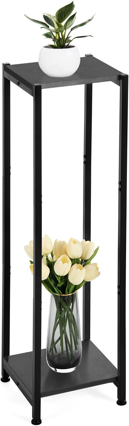 Extra Tall Plant Stand Indoor, 40 Inch Plant Stands, 2 Tier Metal Plant Stand by CozyTimes