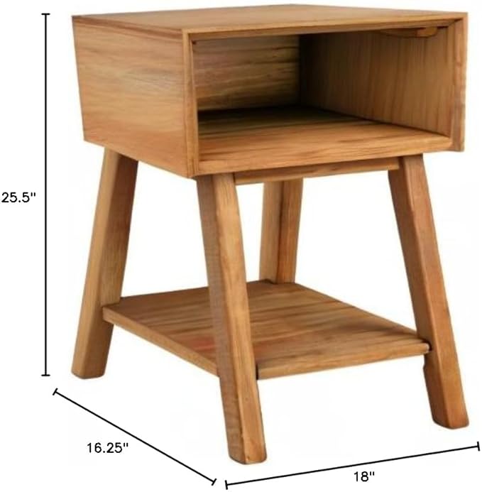 Plank+Beam Wooden Side Table - Image 2