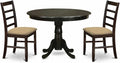 East West Furniture HLAN3-CAP-C 3 Piece Dining Table Set by EastWestFurniture