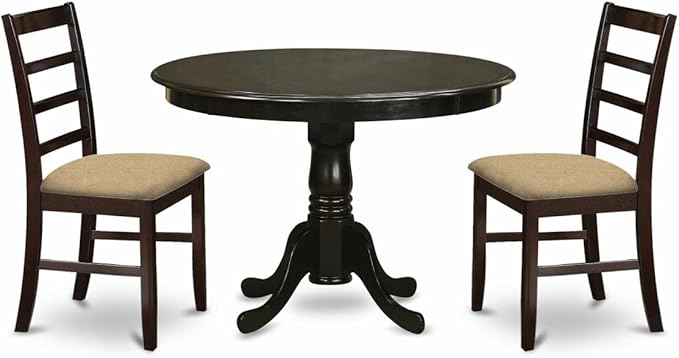 East West Furniture HLAN3-CAP-C 3 Piece Dining Table Set by EastWestFurniture