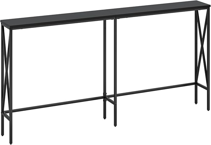 Masupu 63" Console Table, Modern Narrow Long Sofa Table Behind Couch, Skinny by Masupu