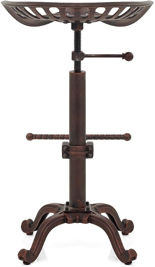 Vintage Tractor Seat Bar Stools Industrial Style Swivel Kitchen Dining Chair - Image 6