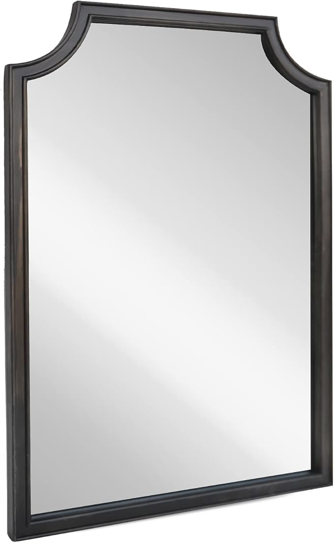 WallBeyond 24" x 36" Scalloped Corners Arch Rectangle Wall Mirror - Image 5