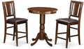 East West Furniture EDBU3-MAH-LC 3 Piece Counter Height Dining Table Set by EastWestFurniture