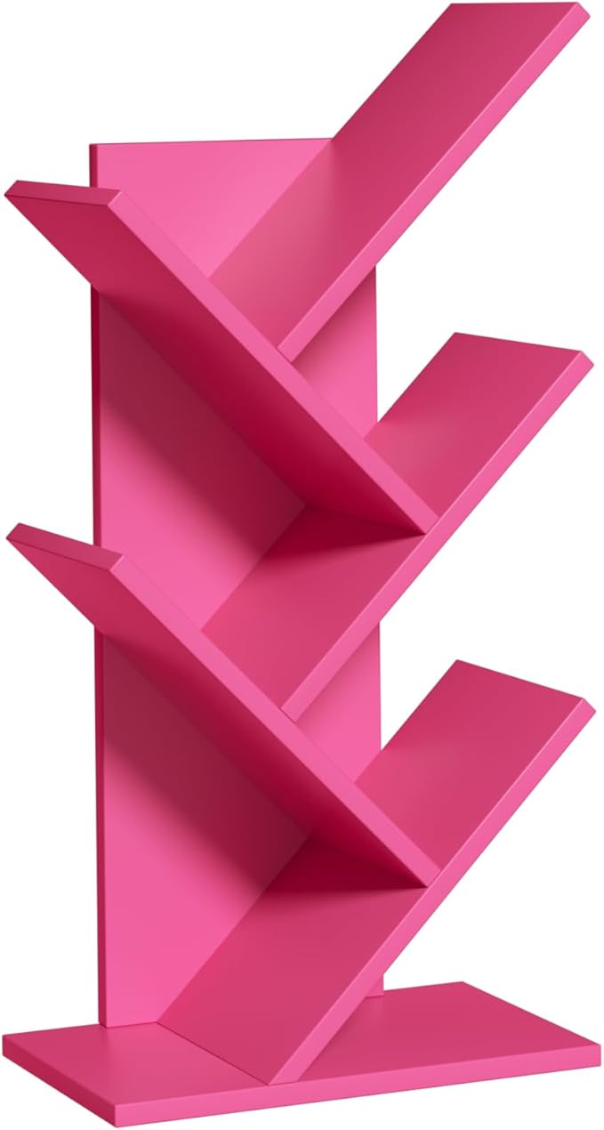 5 Tier Tree Book Shelf, Small Desktop Bookshelf - Image 8