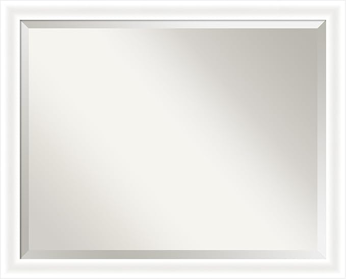 Amanti Art White Bathroom Mirror by AmantiArt