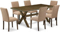 East West Furniture X777AB747-7 7 Piece Dining Room Furniture Set Consist of a by EastWestFurniture