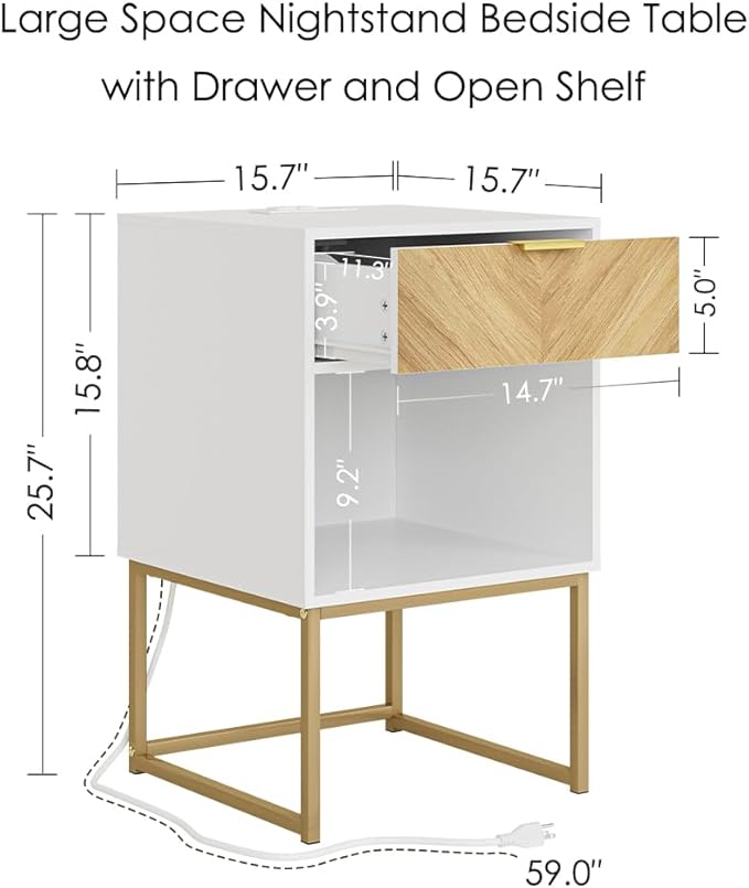 Masupu Extra Large Nightstand - Image 2