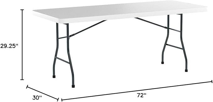 Office Star Resin Multipurpose Rectangle Folding Table - Image 11