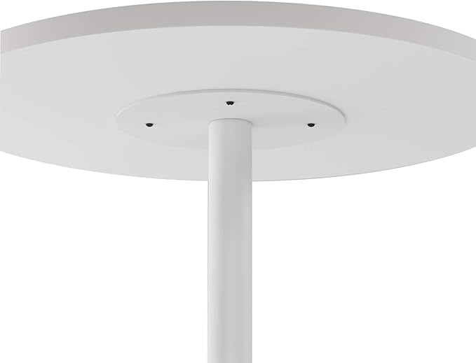 White Dining Table Round Small Office Table Conference Table Coffee Meeting - Image 5