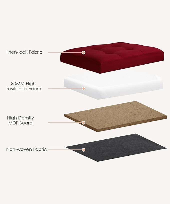 Ottoman Storage Ottoman Foot Rest Stool Foldable Bench - Image 5