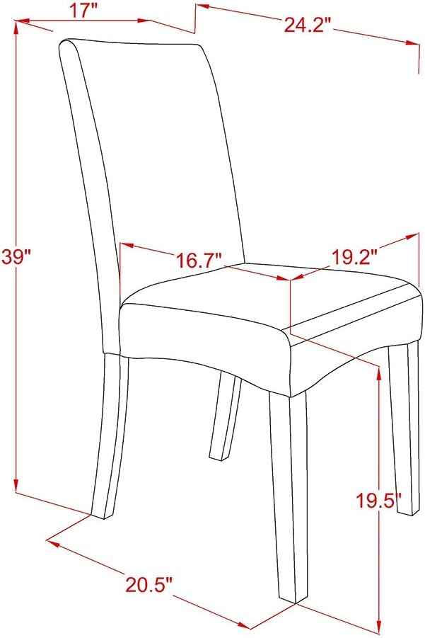 East West Furniture X626DR124-5 5 Piece Dining Room Furniture Set Includes a - Image 13