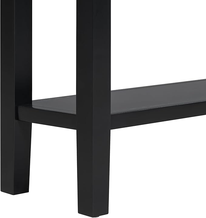Ball & Cast 60“ Contemporary 4 Drawers Console Table, Long Narrow Entryway-Table - Image 9