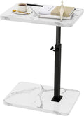 IBUYKE Tray Table for Couch, 360° Swivel Height Adjustable End Table for Small by IBUYKE