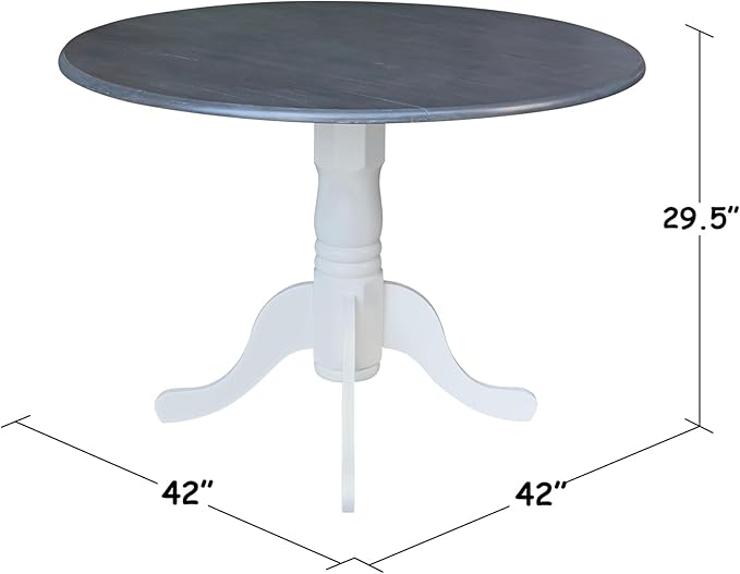 International Concepts Inch Dual 42 Drop Leaf Dining Table - Image 2