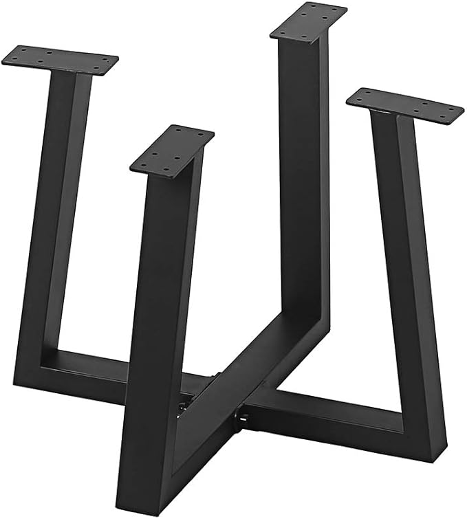 Metal Round End Table Legs, 16 x 18 Inch Black Coffee Table Base Only, Iron - Image 6