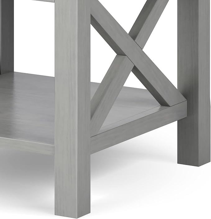 SIMPLIHOME Kitchener SOLID WOOD 21 Inch Wide Square Contemporary End Side Table - Image 9