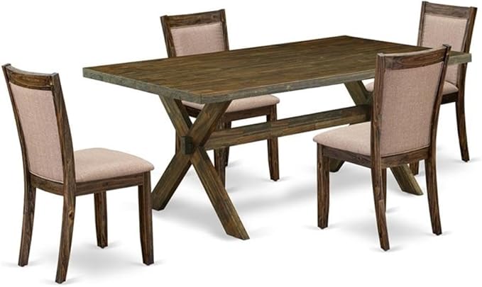 East West Furniture X777MZ716-5 5 Piece Kitchen Table Set by EastWestFurniture
