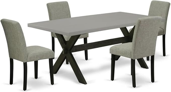 East West Furniture X697AB106-5 5 Piece Kitchen Table & Chairs Set Includes a by EastWestFurniture