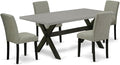East West Furniture X697AB106-5 5 Piece Kitchen Table & Chairs Set Includes a by EastWestFurniture