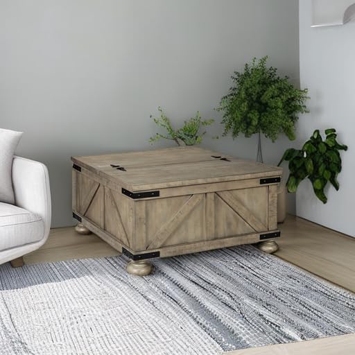Signature Design by Ashley Aldwin Farmhouse Square Coffee Table - Image 8