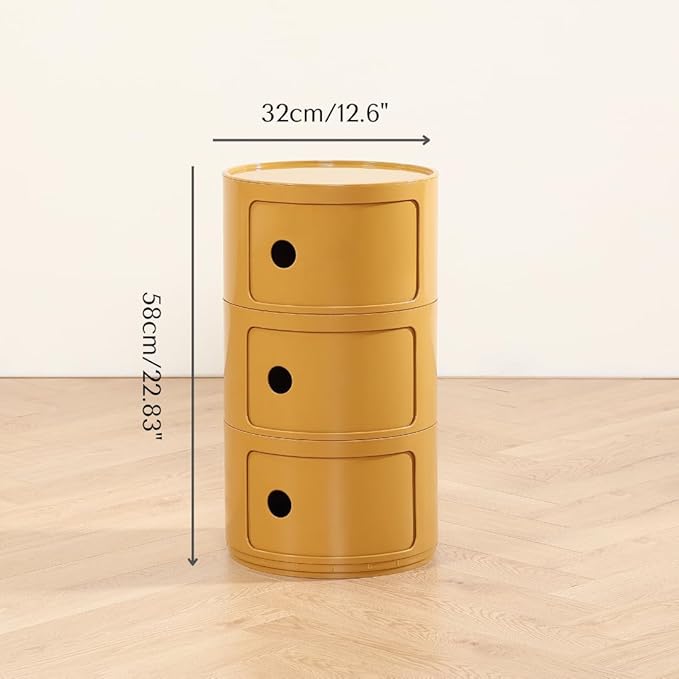 COZYMATIC 3 Tier Round Nightstand - Image 2