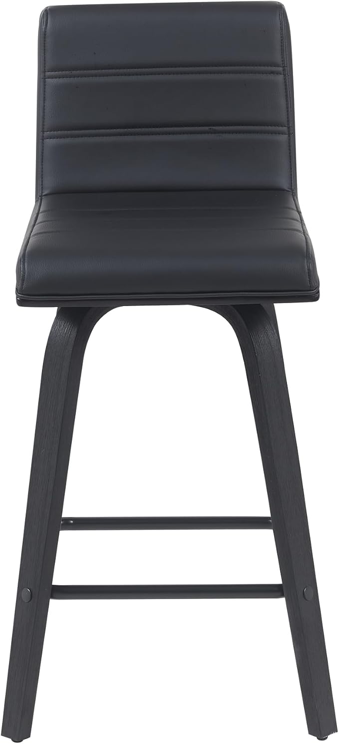 Armen Living Vienna Modern Swivel 26" Counter Height Barstool - Image 3