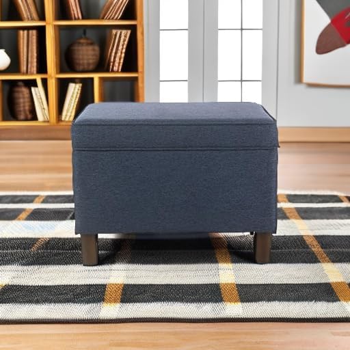 Home Decor | Dinah Collection Modern Storage Ottoman | Ottoman - Image 6