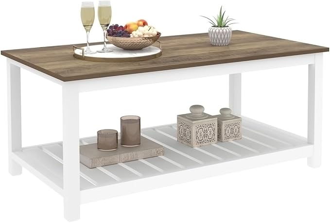 FOLUBAN Farmhouse Coffee Table - Image 8