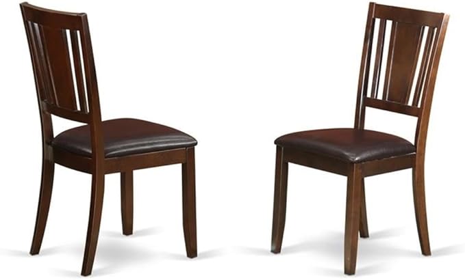 East West Furniture HBDU5-MAH-C 5 Piece Modern Dining Table Set Includes a - Image 4