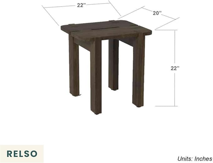 Mocha Mango Wood Accent Table - Image 9