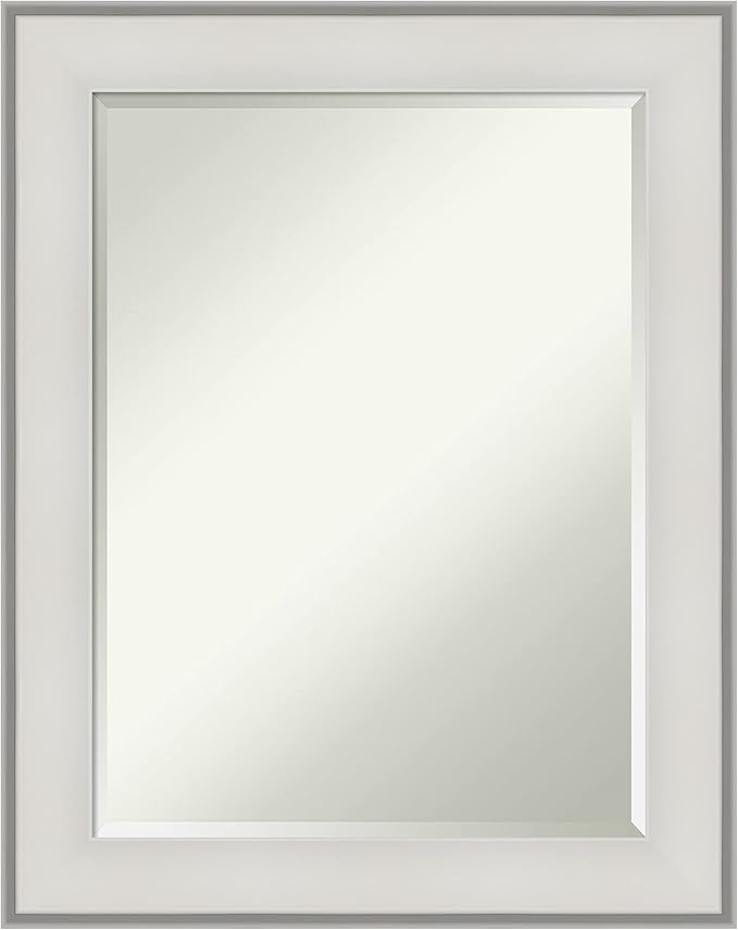 Amanti Art White Bathroom Mirror by AmantiArt