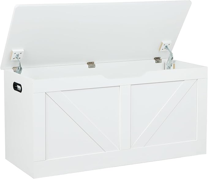 39.4" Storage Chest, Wooden Storage Bench, Large Storage Trunk by Timberer