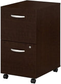 Bush Business Furniture Series C 2 Drawer Rolling File Cabinet in Mocha Cherry by BushBusinessFurniture