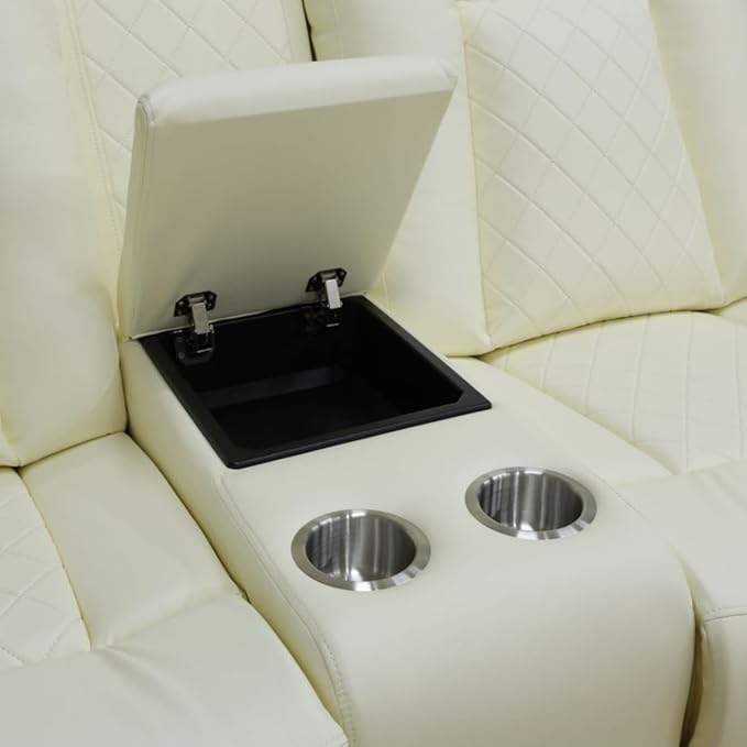 Electric Power Recliner Loveseat Set Living Room Furniture, Comfy Home Theater - Image 5