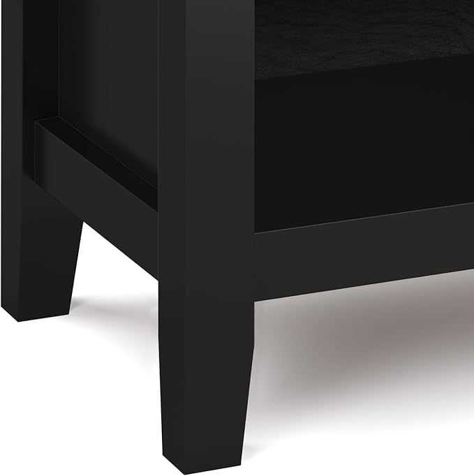 SIMPLIHOME Artisan Solid Wood 24 inch Wide Contemporary Bedside Nightstand - Image 11
