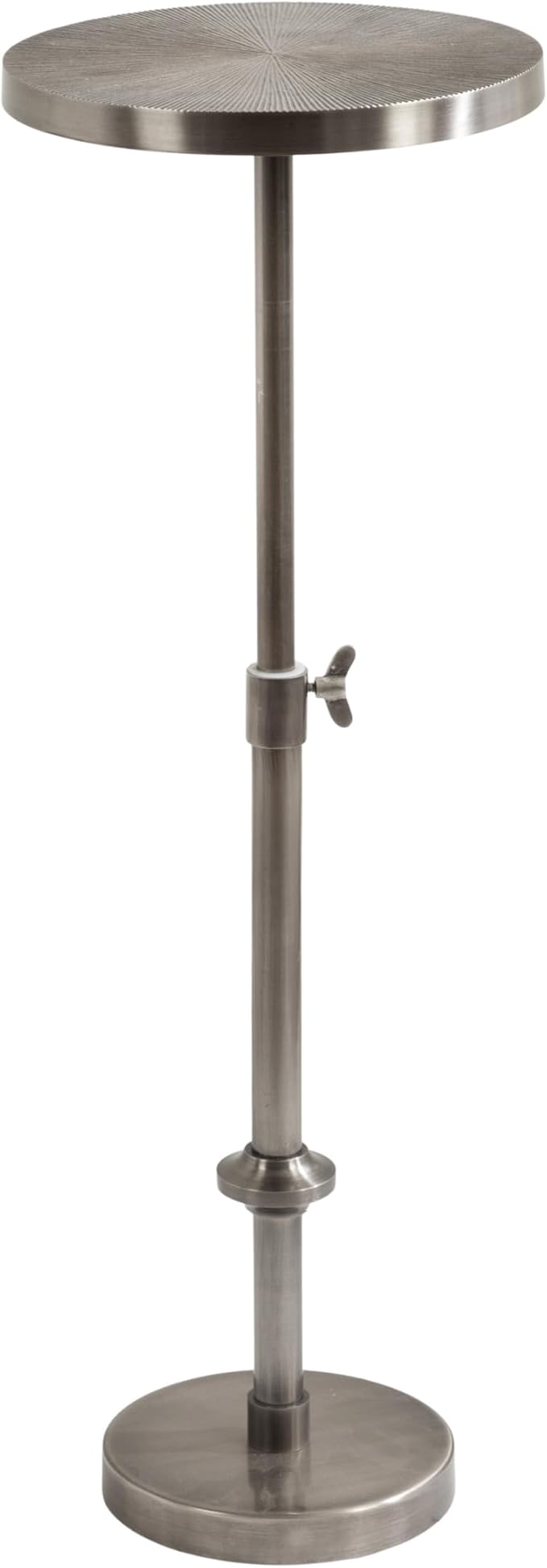 Kate and Laurel Engles Traditional Adjustable-Height Pedestal Drink Table; 10 x - Image 9