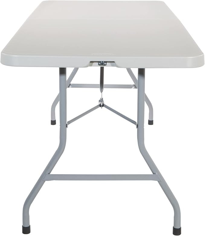 Office Star Resin Rectangle Center-Folding Portable Table - Image 5