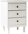 Walker Edison Traditional Wood 3 Drawer Nightstand Side Table Bedroom Storage by WalkerEdison