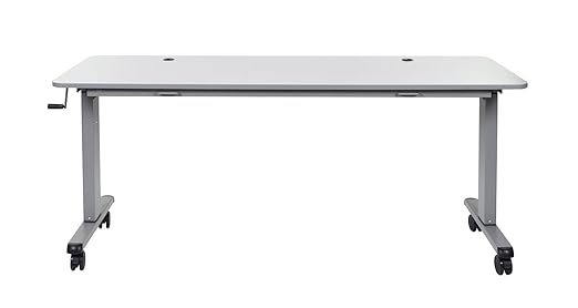 LUXOR STAND-NESTC-72 72" Adjustable Flip-Top Table Crank Handle by LuxorWorkspaces