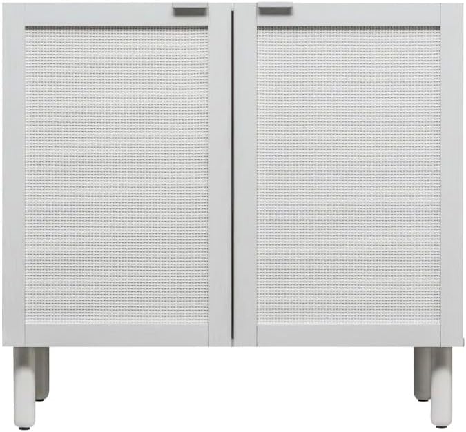 Sango Orre 2-Door Cabinet, Modern White Storage Cabinet by Sango
