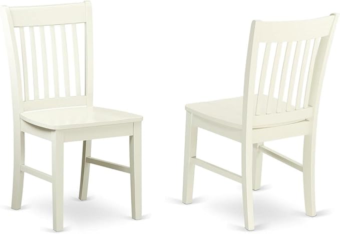 East West Furniture SHNO3-LWH-W 3 Piece Modern Dining Table Set Contains a - Image 3