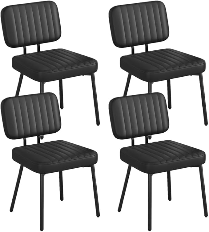 Dining Chairs Set of 4, Upholstered Mid Century Modern Kitchen Dining Room - Image 6