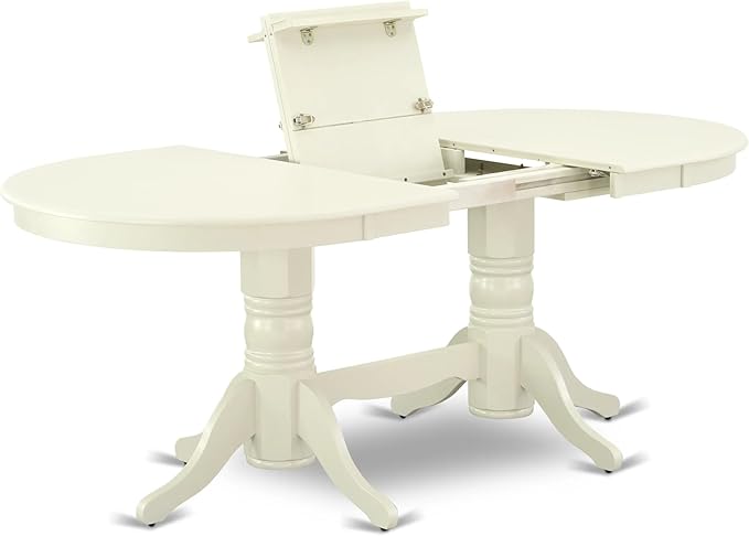 East West Furniture VAAS7-LWH-43 7 Piece Dining Set consists A Mid Century - Image 5
