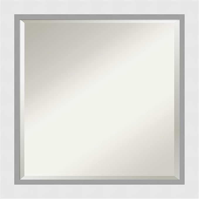 Amanti Art White Bathroom Mirror by AmantiArt