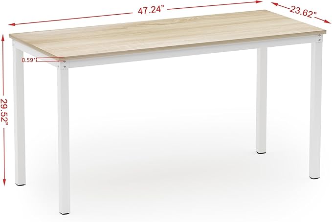 Teraves Computer Desk/Dining Table Office Desk Sturdy Writing Workstation - Image 9