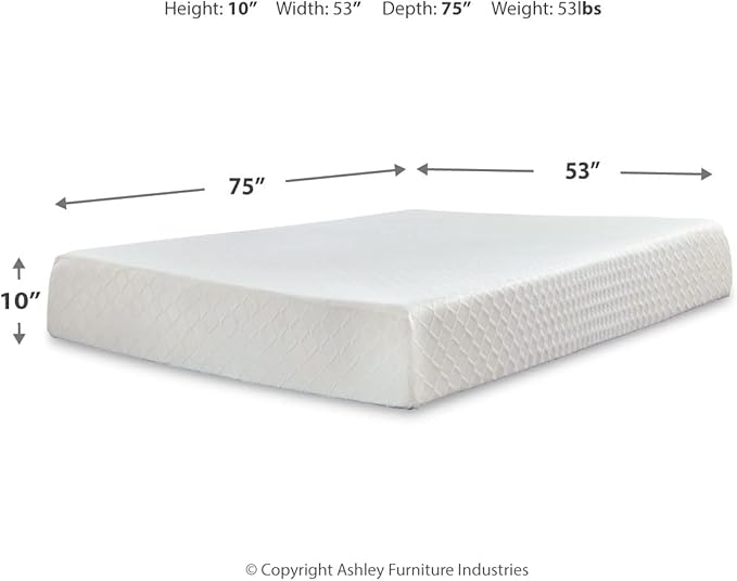 Signature Design by Ashley Full Size Chime 10 Inch Medium Firm Memory Foam - Image 2