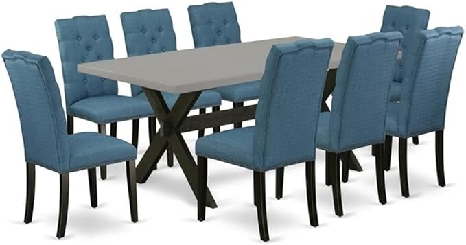 East West Furniture X697EL121-9 9 Piece Dining Room Furniture Set Includes a by EastWestFurniture