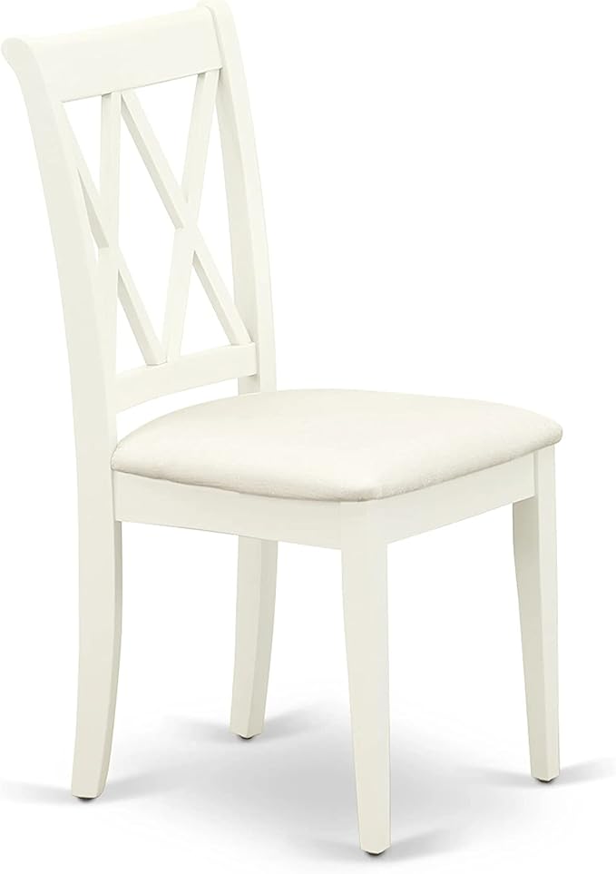East West Furniture DOCL6-LWH-C 6 Piece Modern Dining Table Set Contains a - Image 6